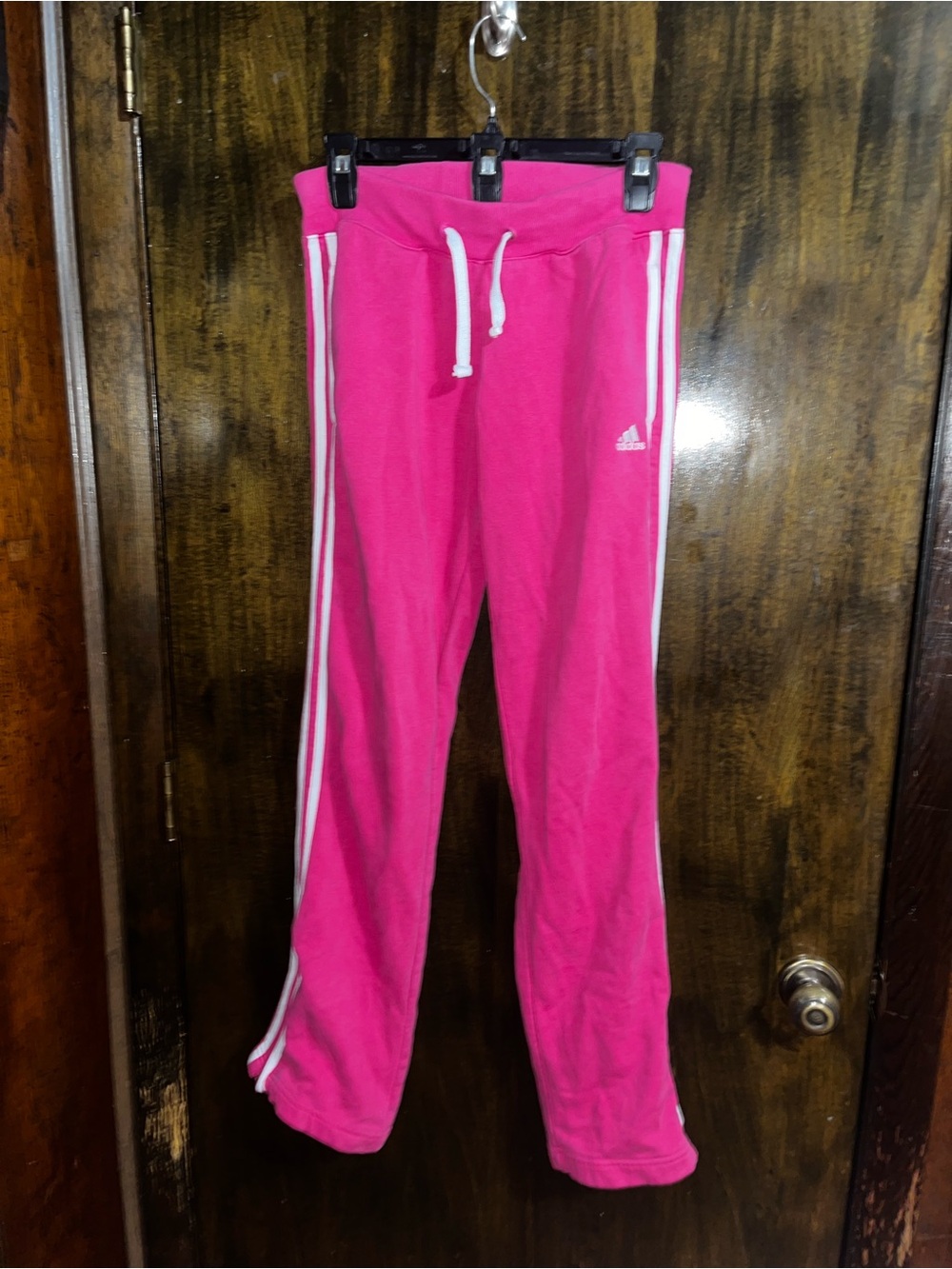 adidas Hot Pink 3-Stripe Jogger Track Pants